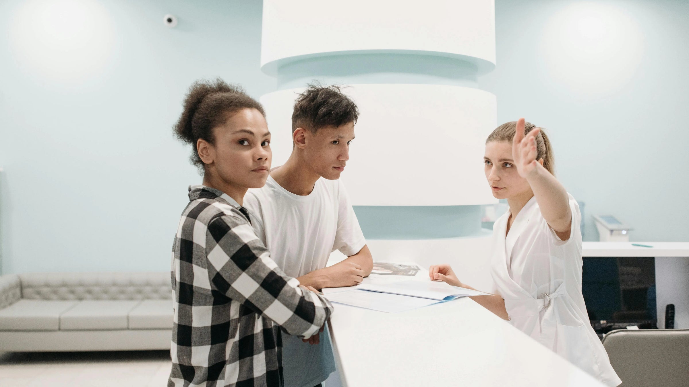 Welcoming healthcare consultation