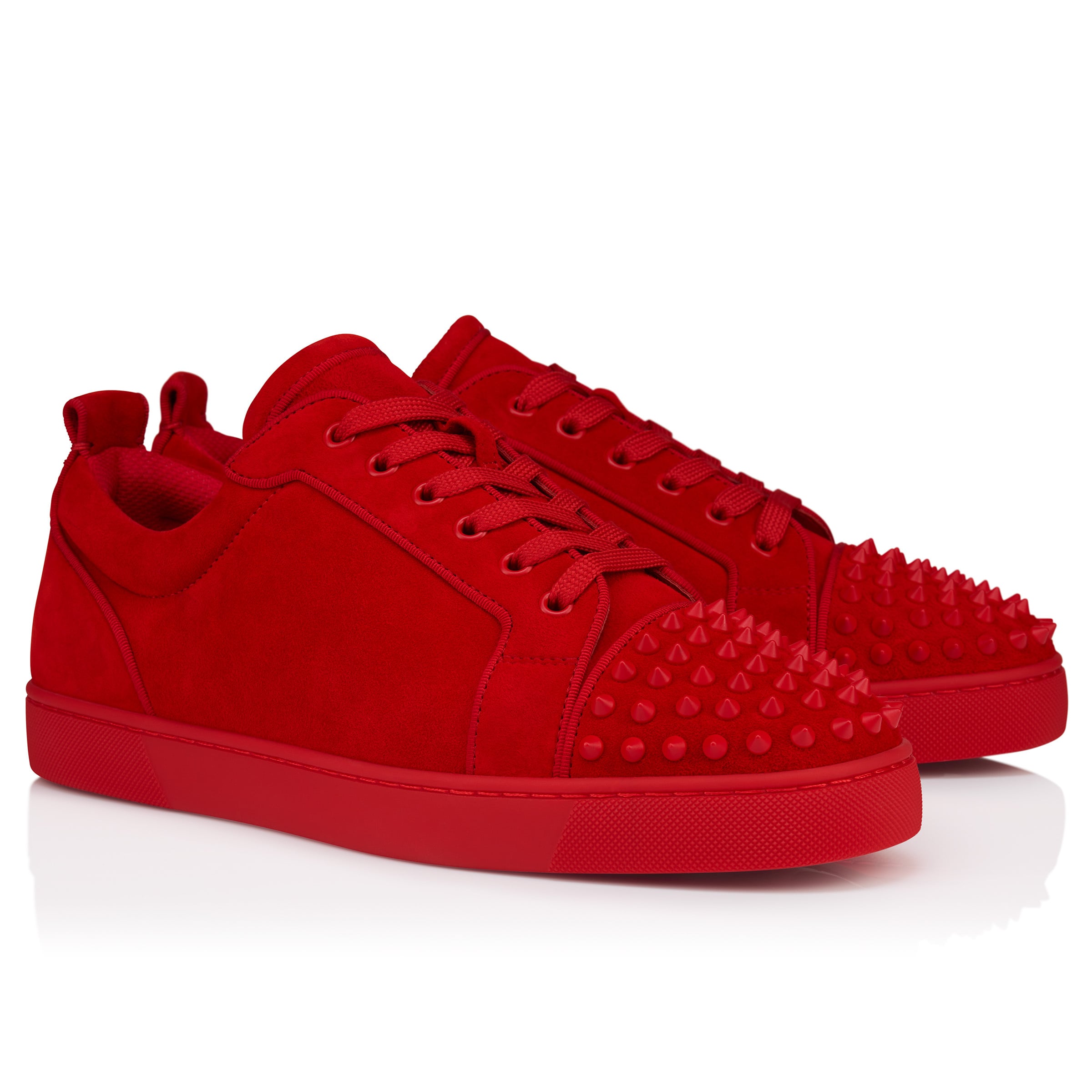 Christian Louboutin Louis Junior — Red Spikes