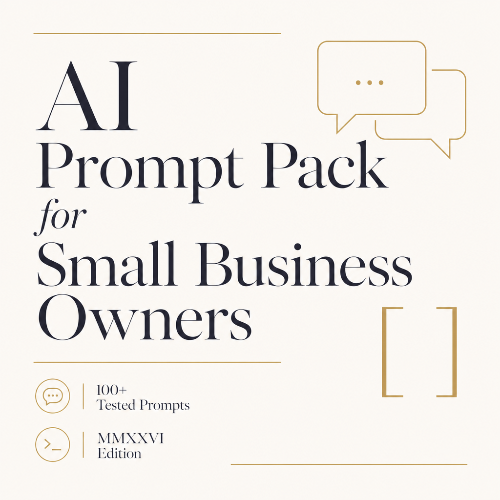 AI Prompt Pack for Small Business Owners
