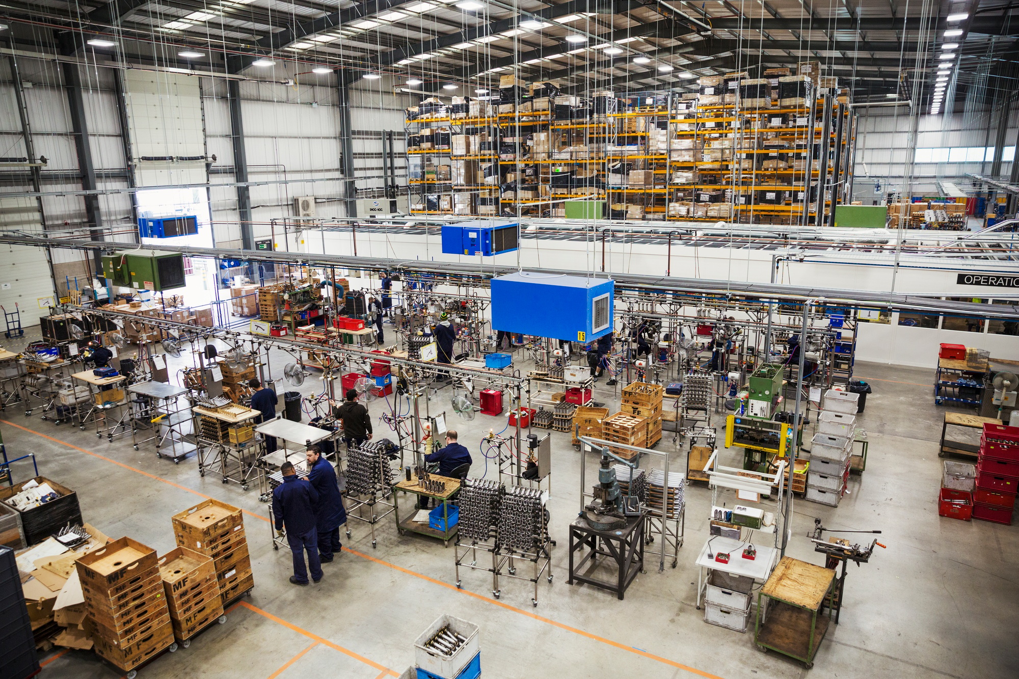 Manufacturing plant floor