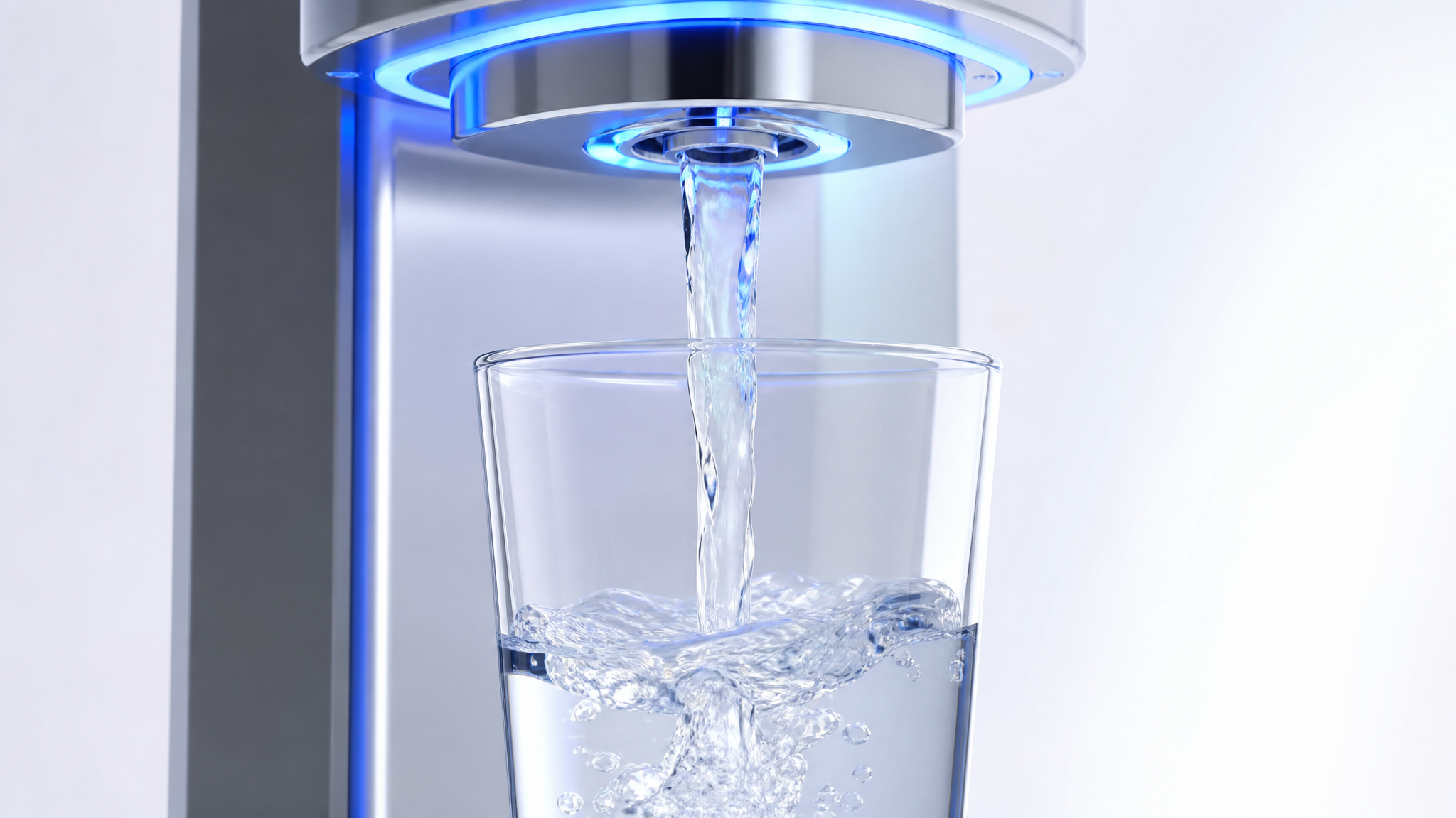 Agua purificada cristalina - Resultado del proceso de 8 etapas de filtración