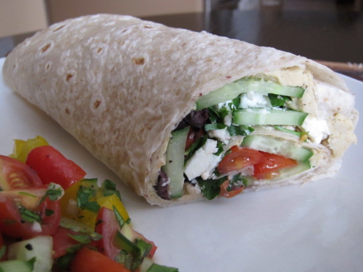 Mediterranean Veggie Wrap