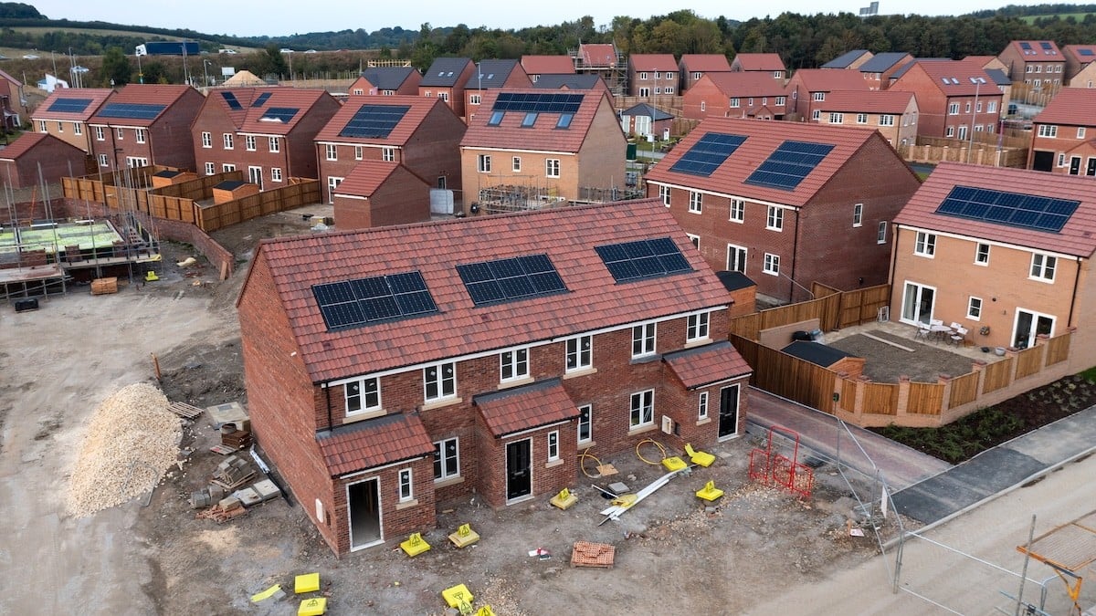 Newly tiled roof on a UK home