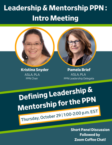 Leadership & Mentorship PPN Intro Meeting