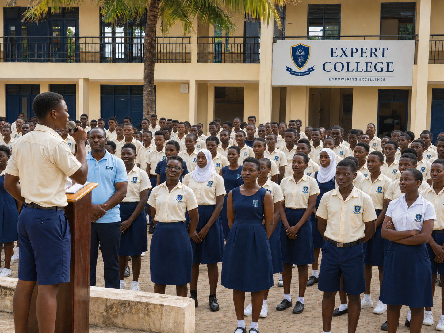 School Assembly at Expert College