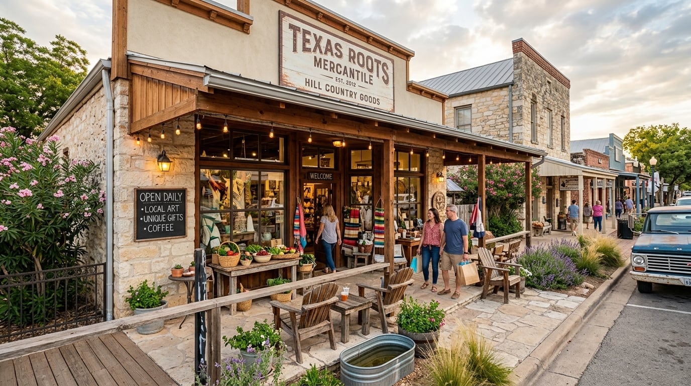 Local Texas Hill Country business storefront