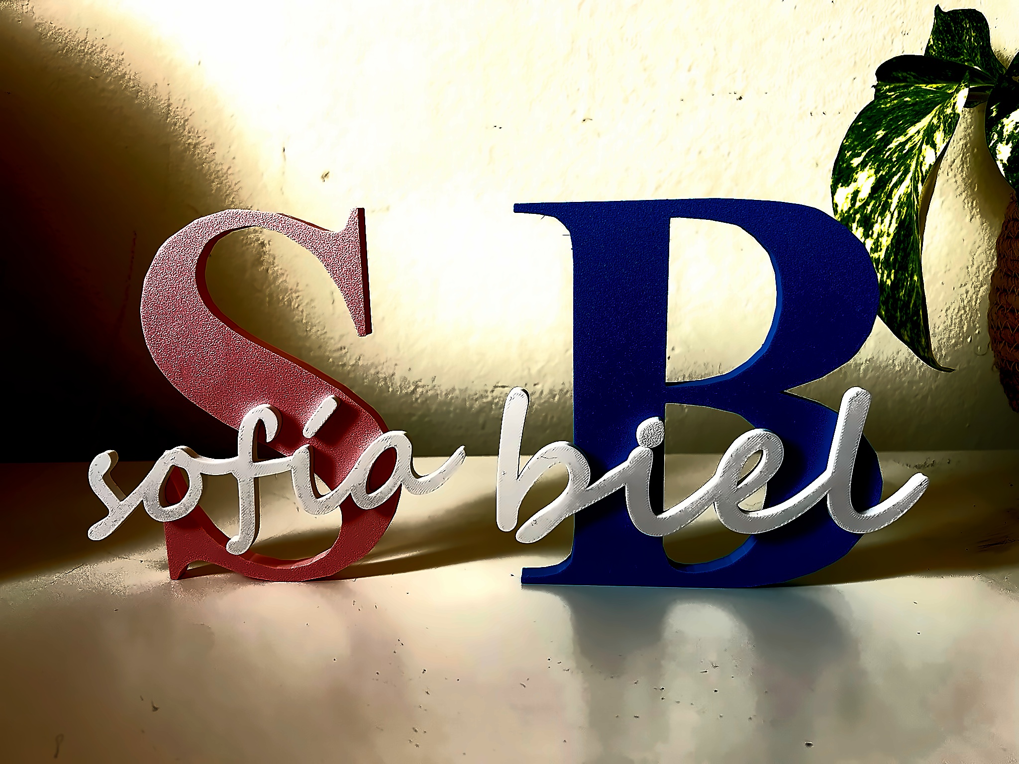 Letras 3D Bicolor