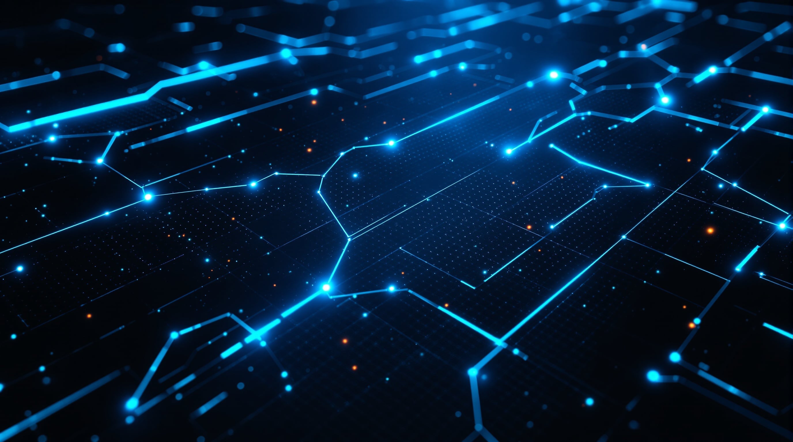Fondo futurista con patrones de IA y ciberseguridad