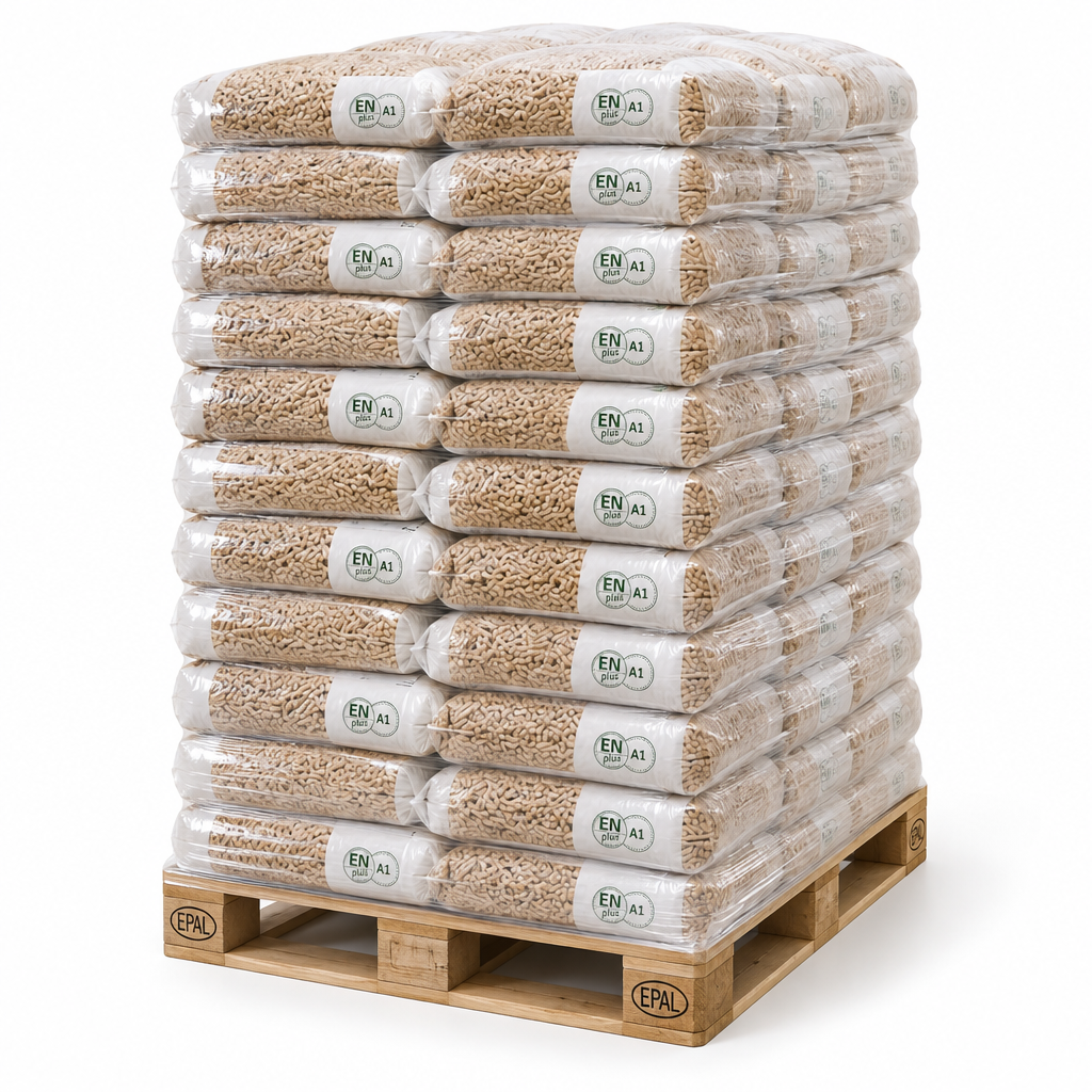 Lesni peleti ENplus A1 - paleta 1050 kg