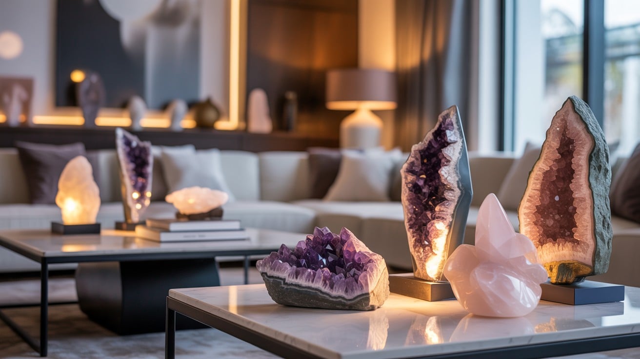 Home decor com pedras naturais