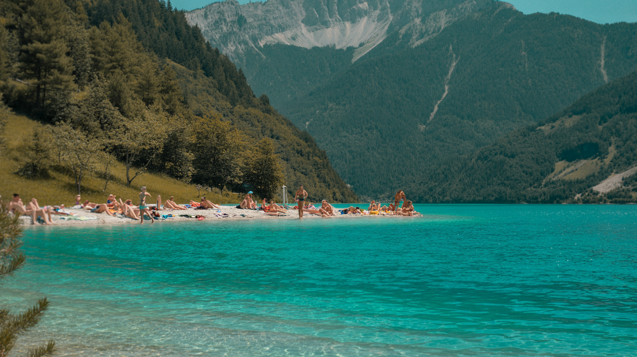 Weißensee Füssen - Türkis schimmernder Bergsee mit Strandbad und Trinkwasserqualität im Ostallgäu