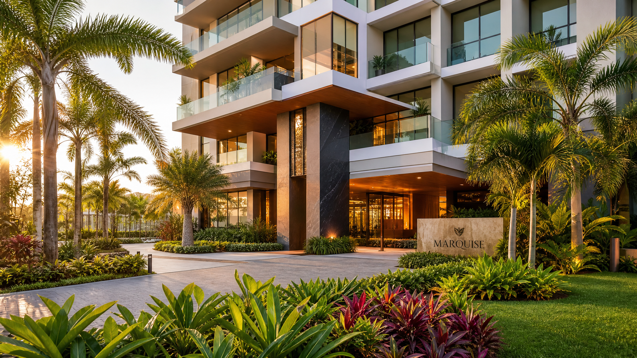 Modern tropical residential development in Panama