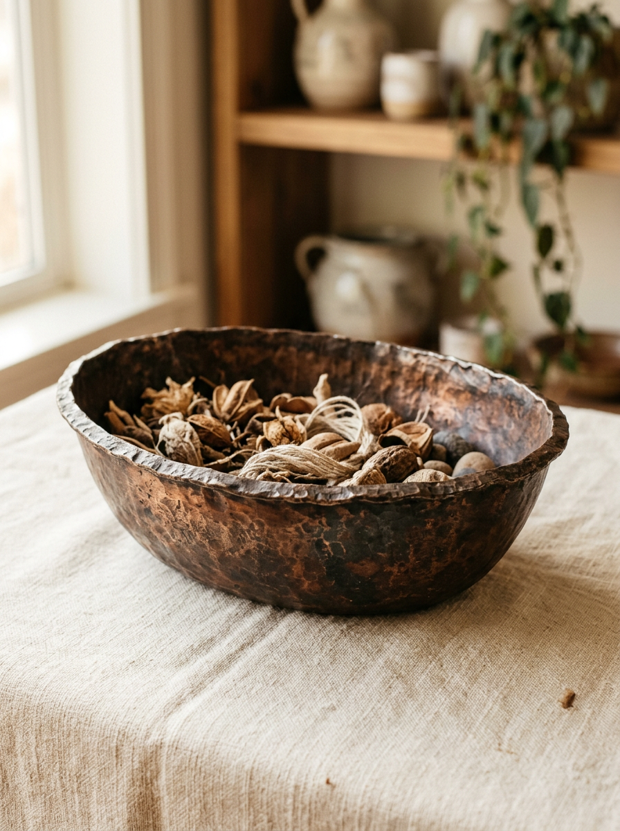 Multi-functional Bowl - Ellipse - Repurposed Metal