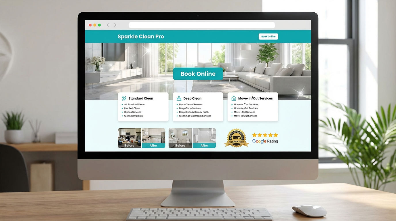 Cleaning website example