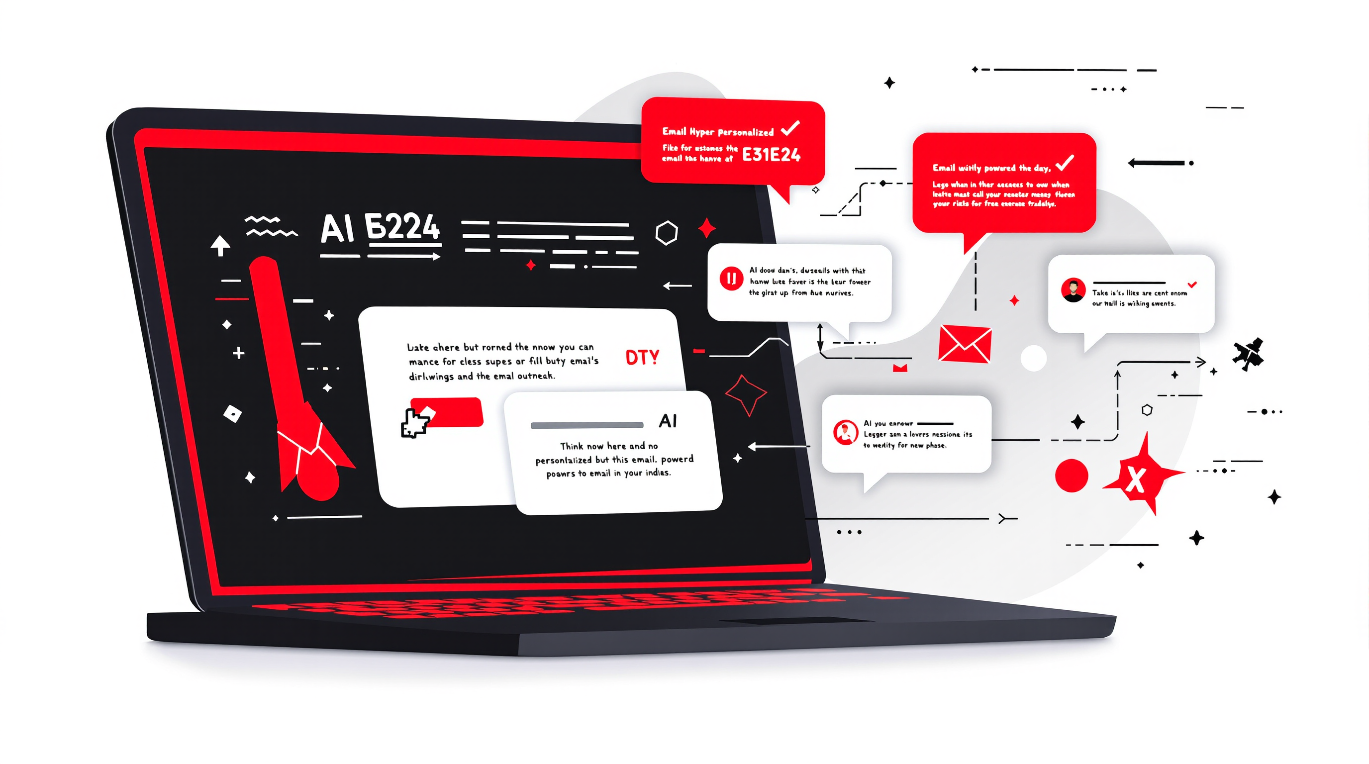 Outreach Hiperpersonalizacja - AI analizuje dane o prospektach i tworzy unikalną, autentyczną komunikację dla k