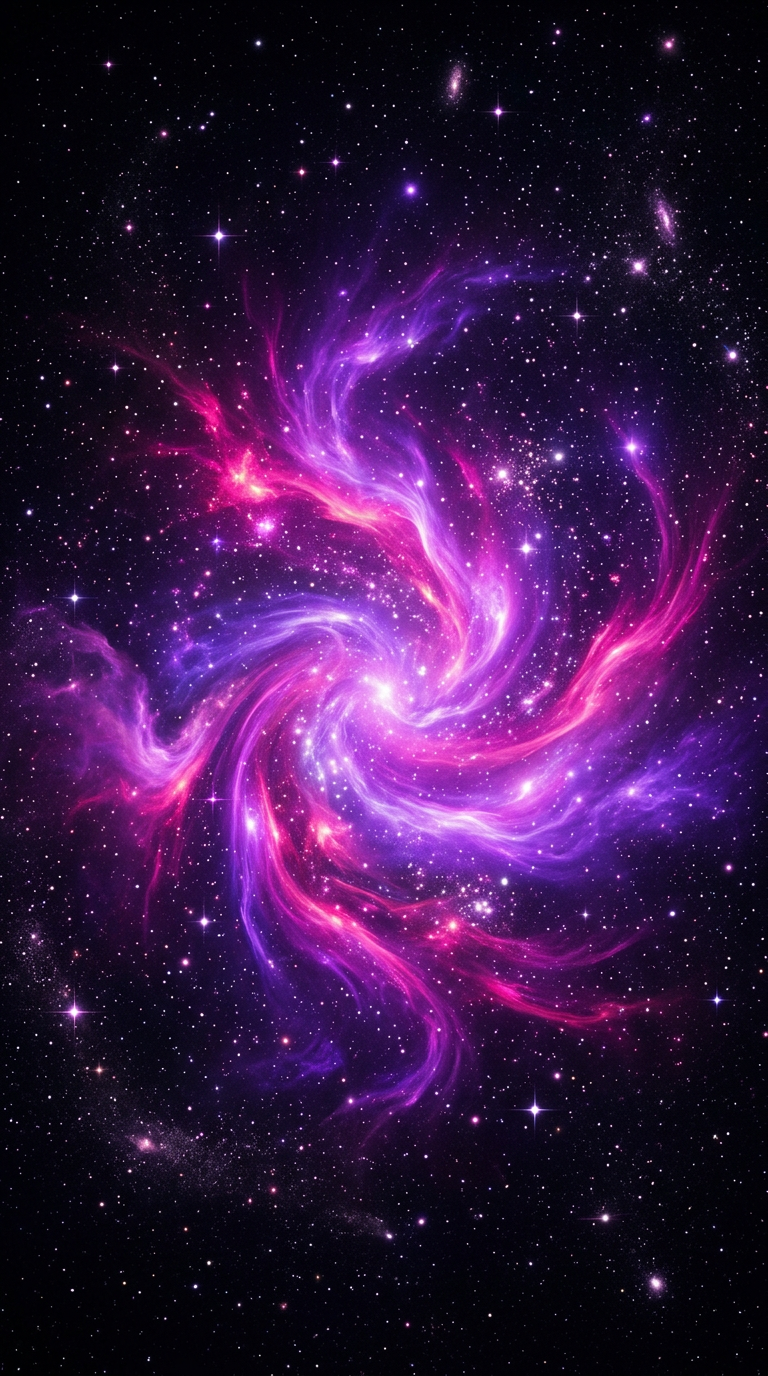 Cosmic nebula music visualizer example