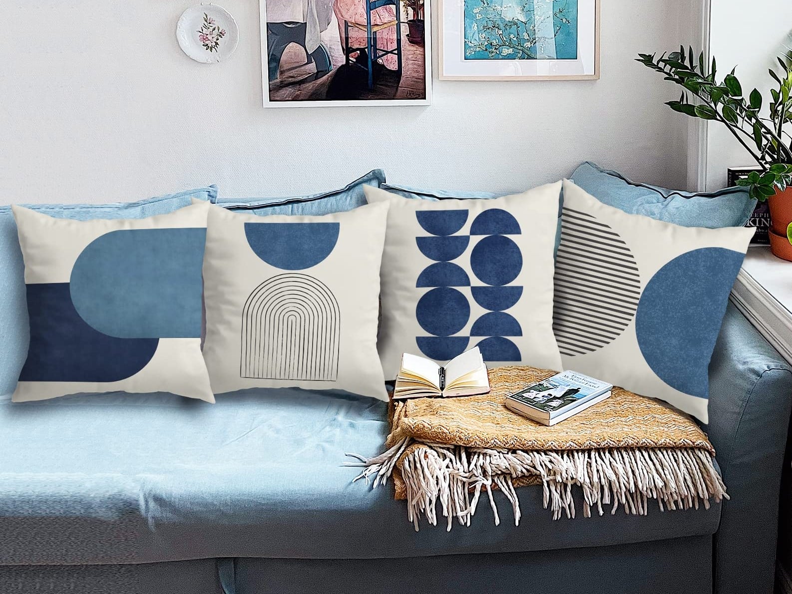 Geometric Accent Pillow Set