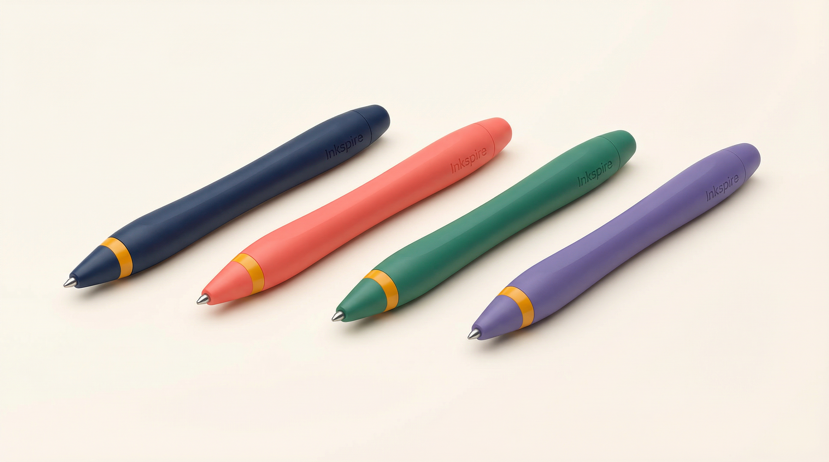 Inkspire Smart Pen available in Navy, Coral, Forest, and Twilight colors