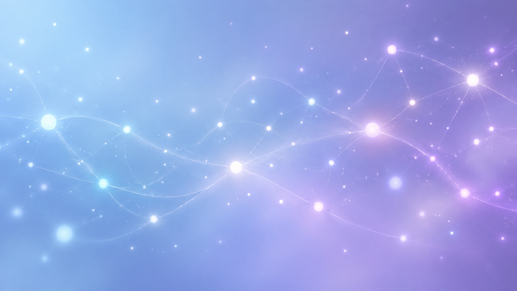 An abstract network of connected nodes