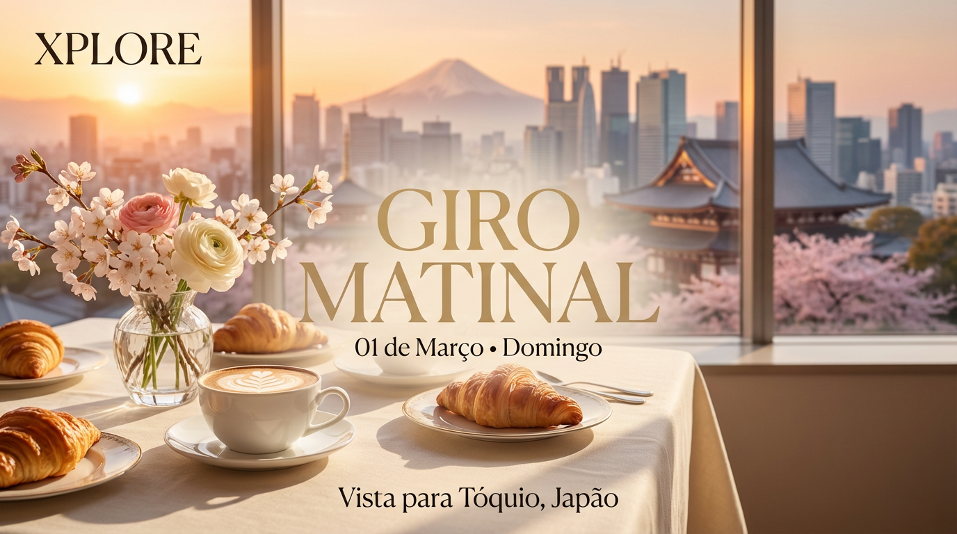 Giro Matinal - Vista para Tóquio