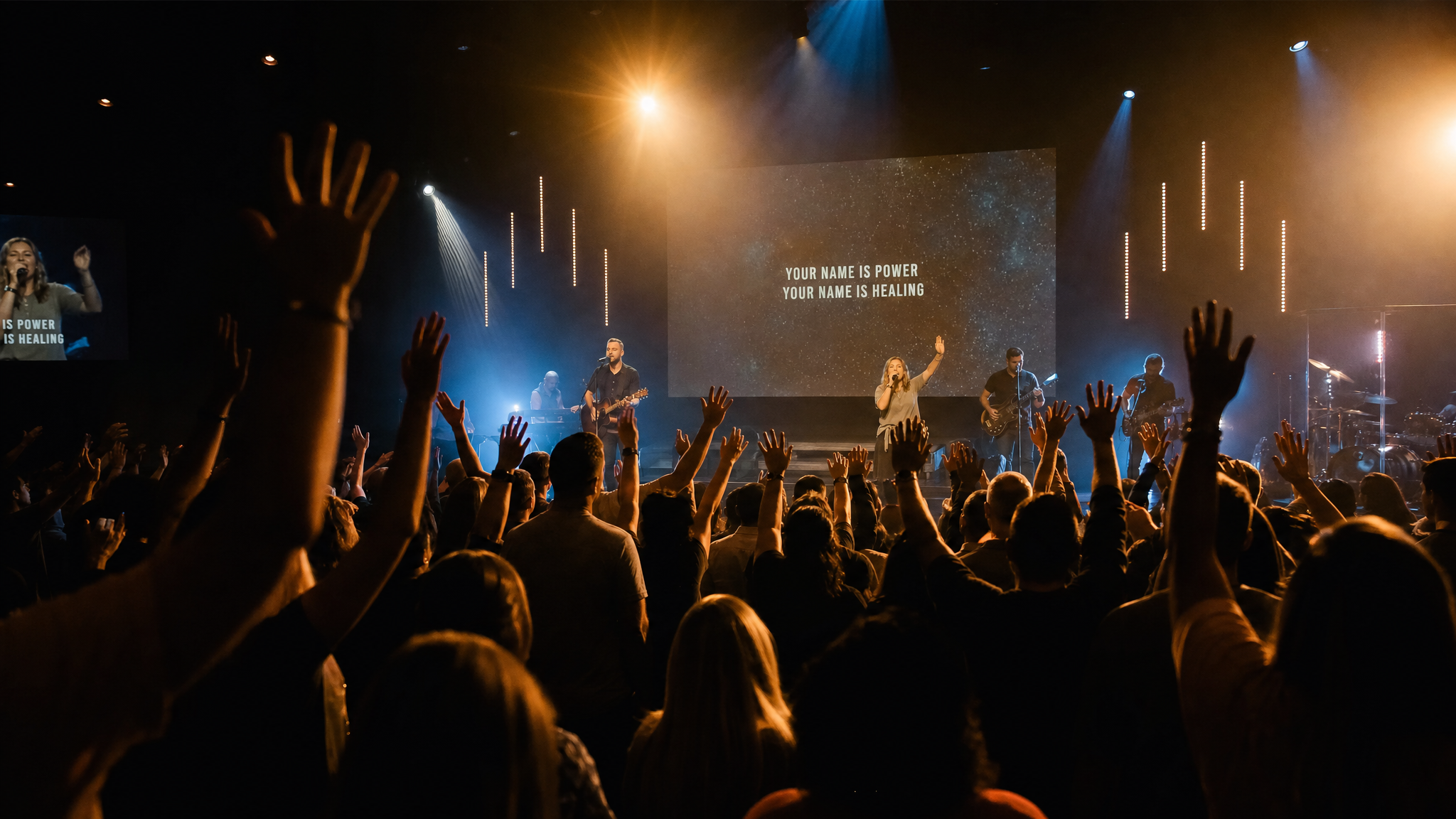 Worship service at Turning Point Church