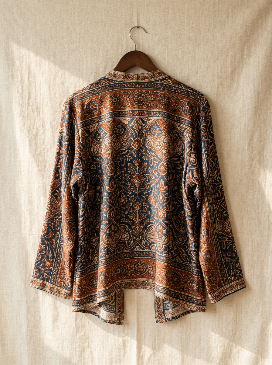 Eden - Ajrakh Modal Silk Shrug