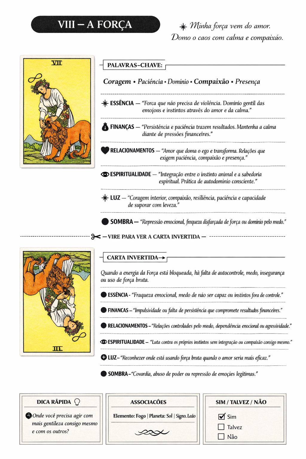 Carta A Força