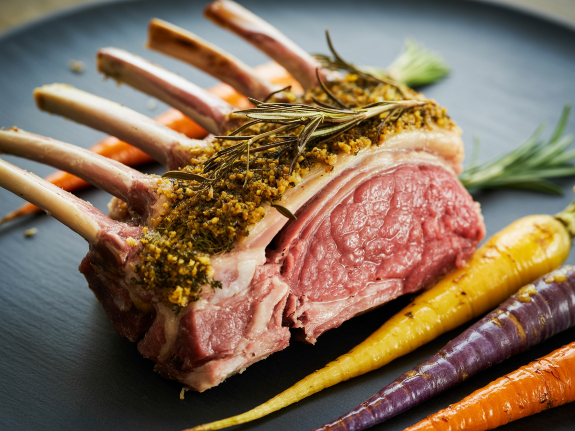 Rosemary Lamb with Infused Herb Butter
