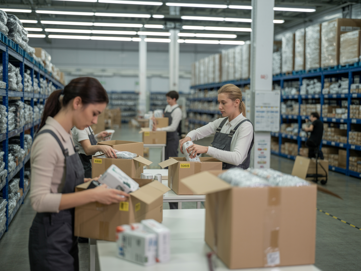 Centro de fulfillment de e-commerce moderno