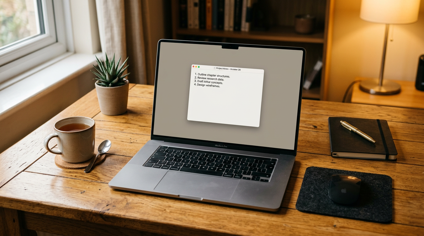 Tela de computador limpa e organizada com poucas abas abertas