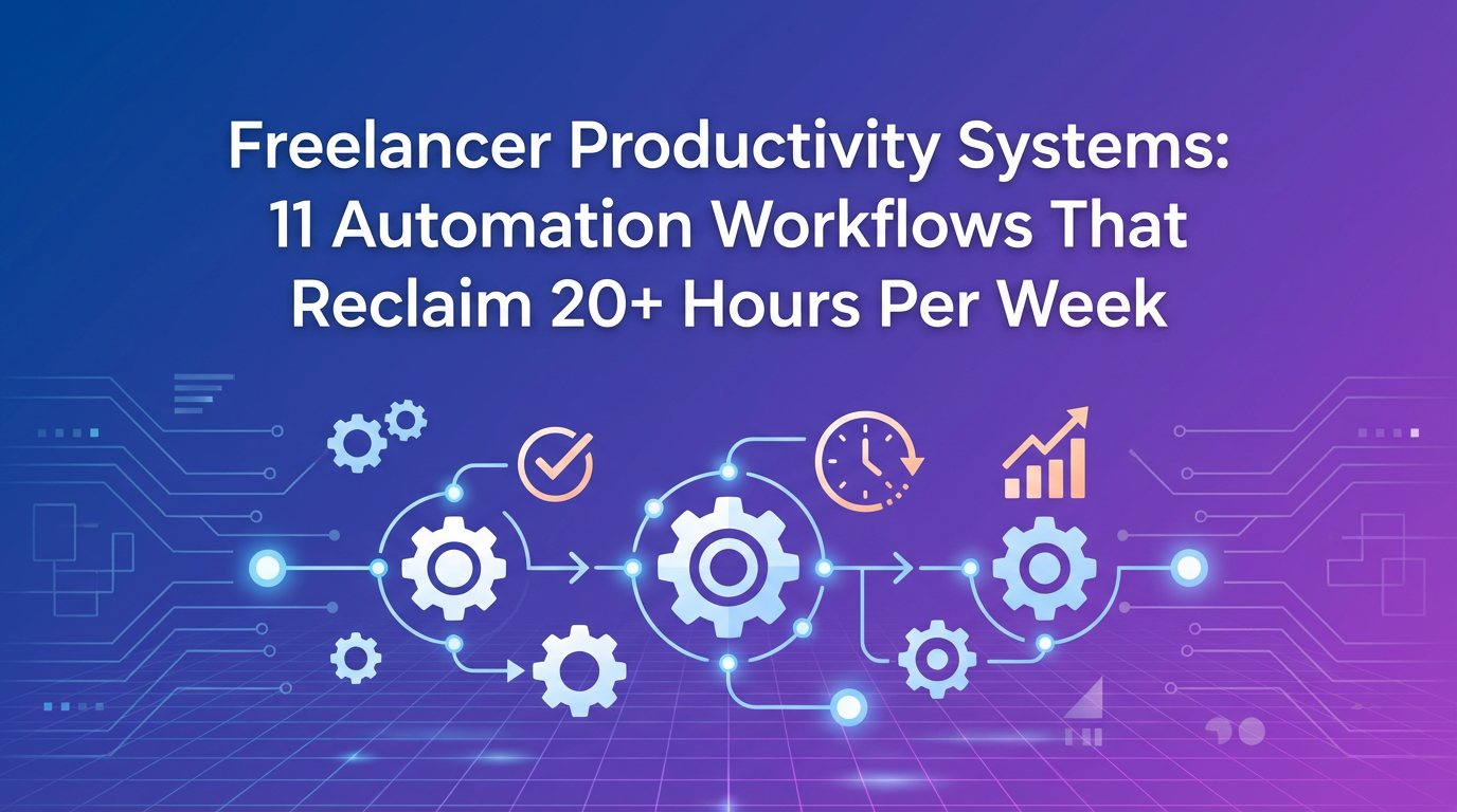 Freelancer Productivity Systems: 11 Automation Workflows That Reclaim 20+ Hours Per Week