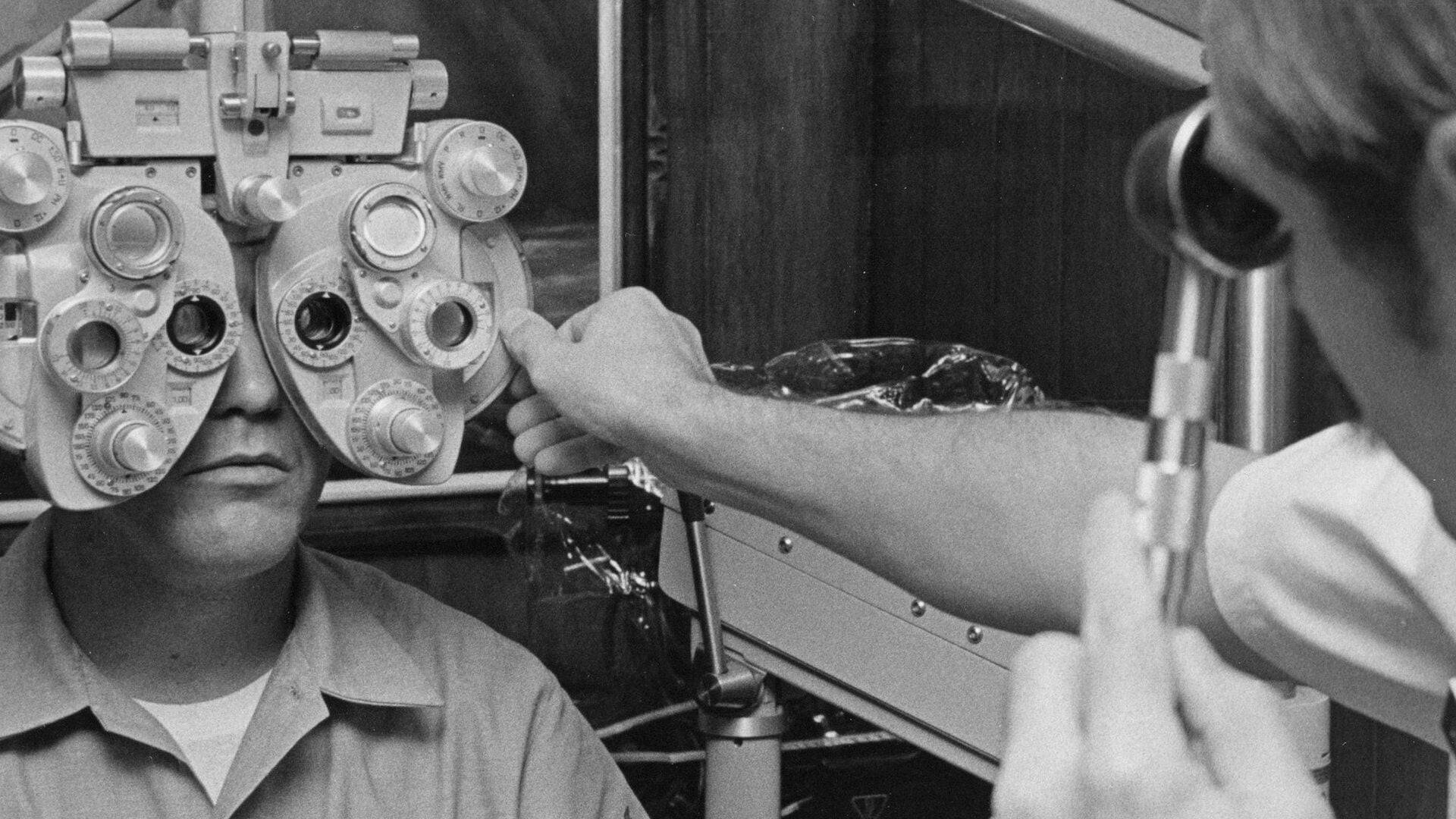 Examen de refracción con foróptero