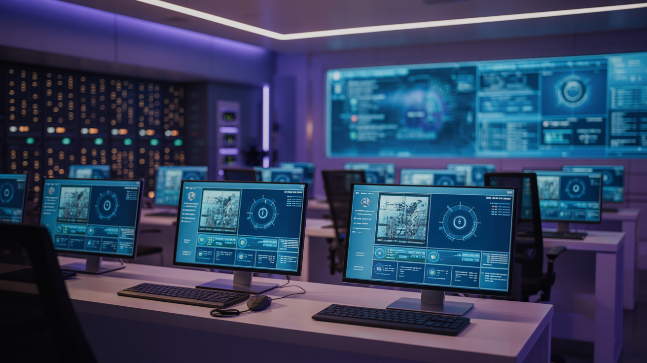 Centro de tecnologia e monitoramento de segurança