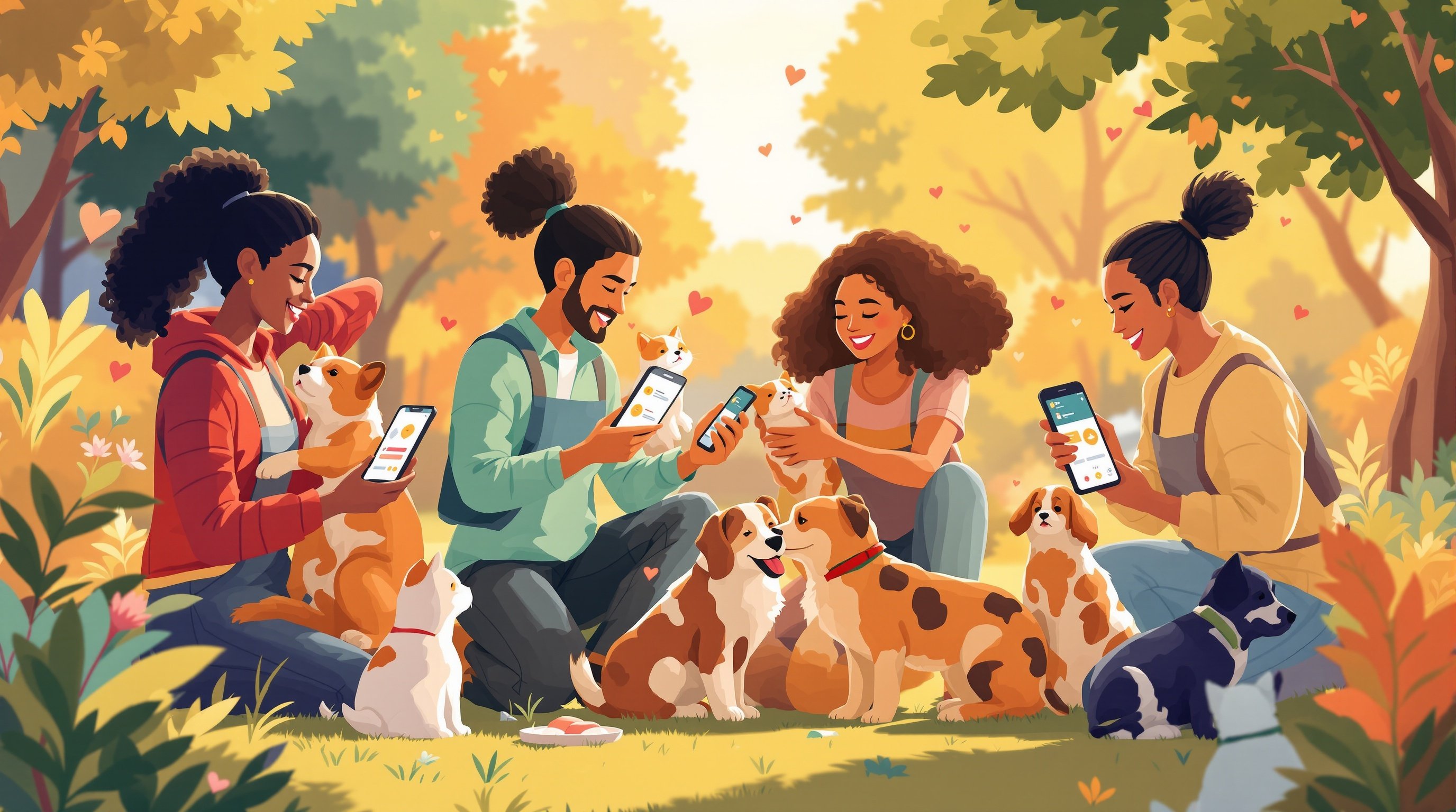 Community helping animals