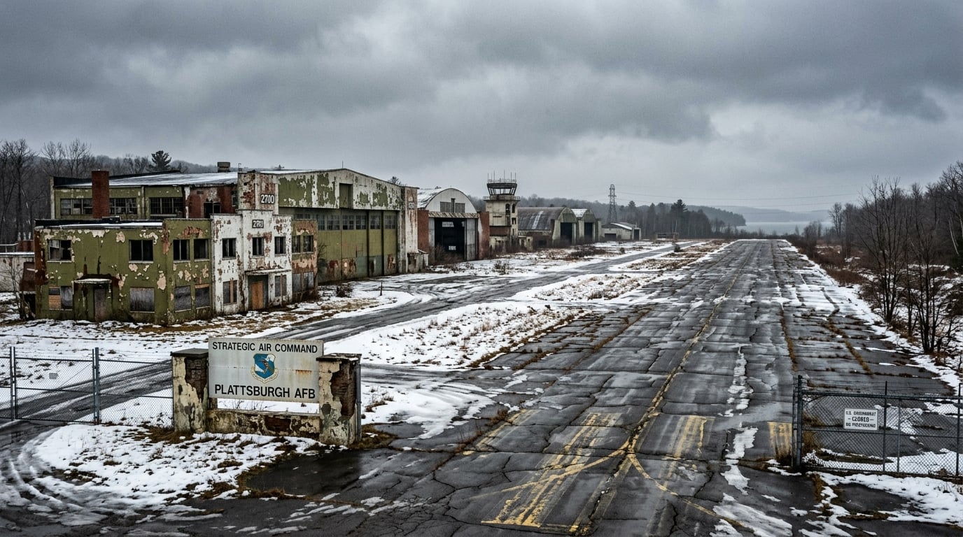 Plattsburgh Air Force Base, New York — closed Cold War-era SAC installation near Lake Champlain