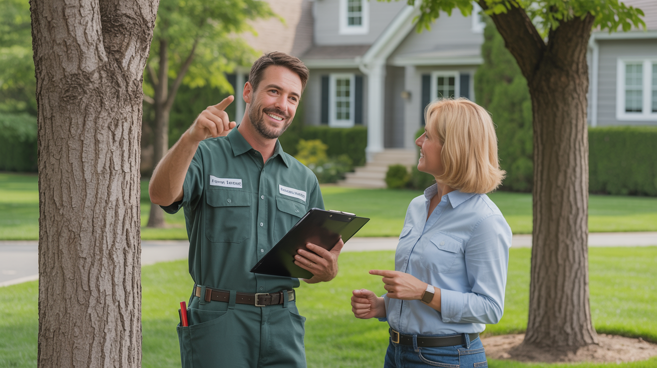 Professional consultation with homeowners
