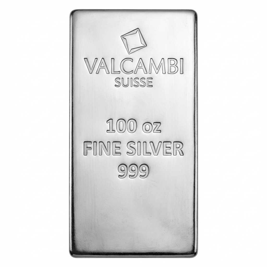 Valcambi 100 Ounce Silver Bar