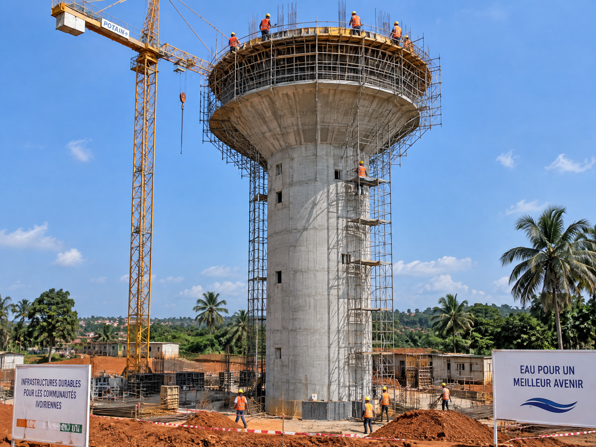 Construction de château d'eau