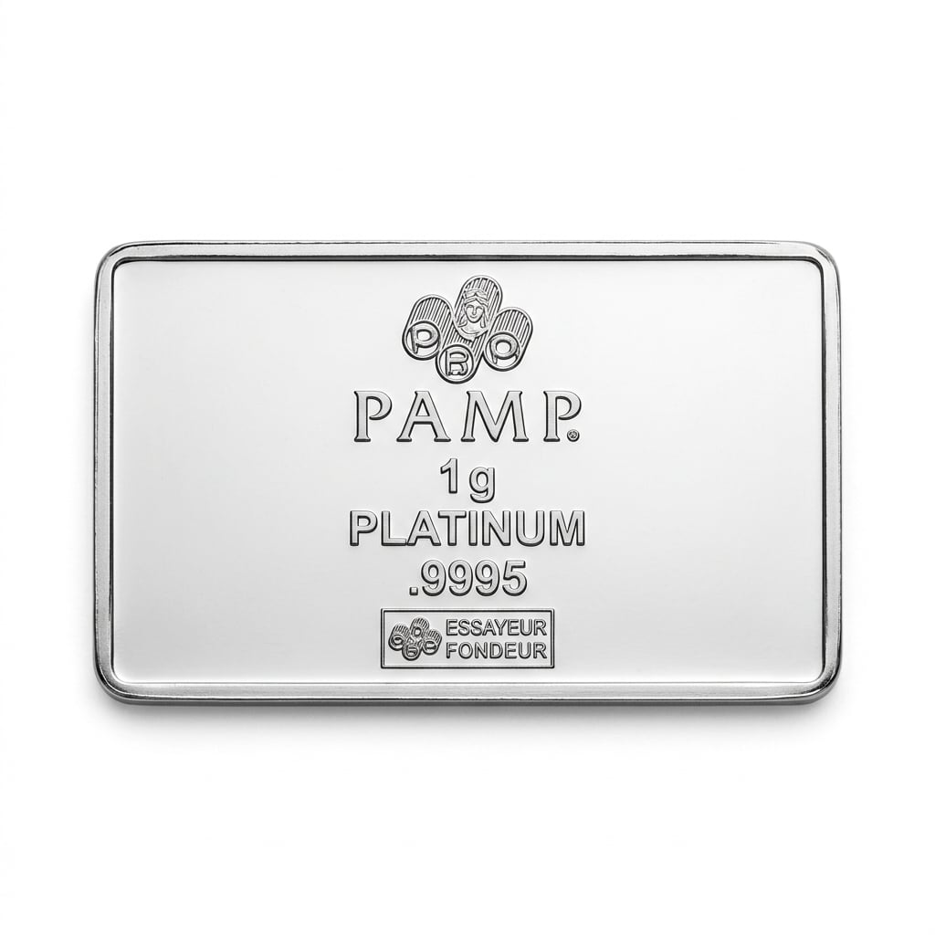 PAMP 1g Platinum Bar – Swiss Precision, Compact Value