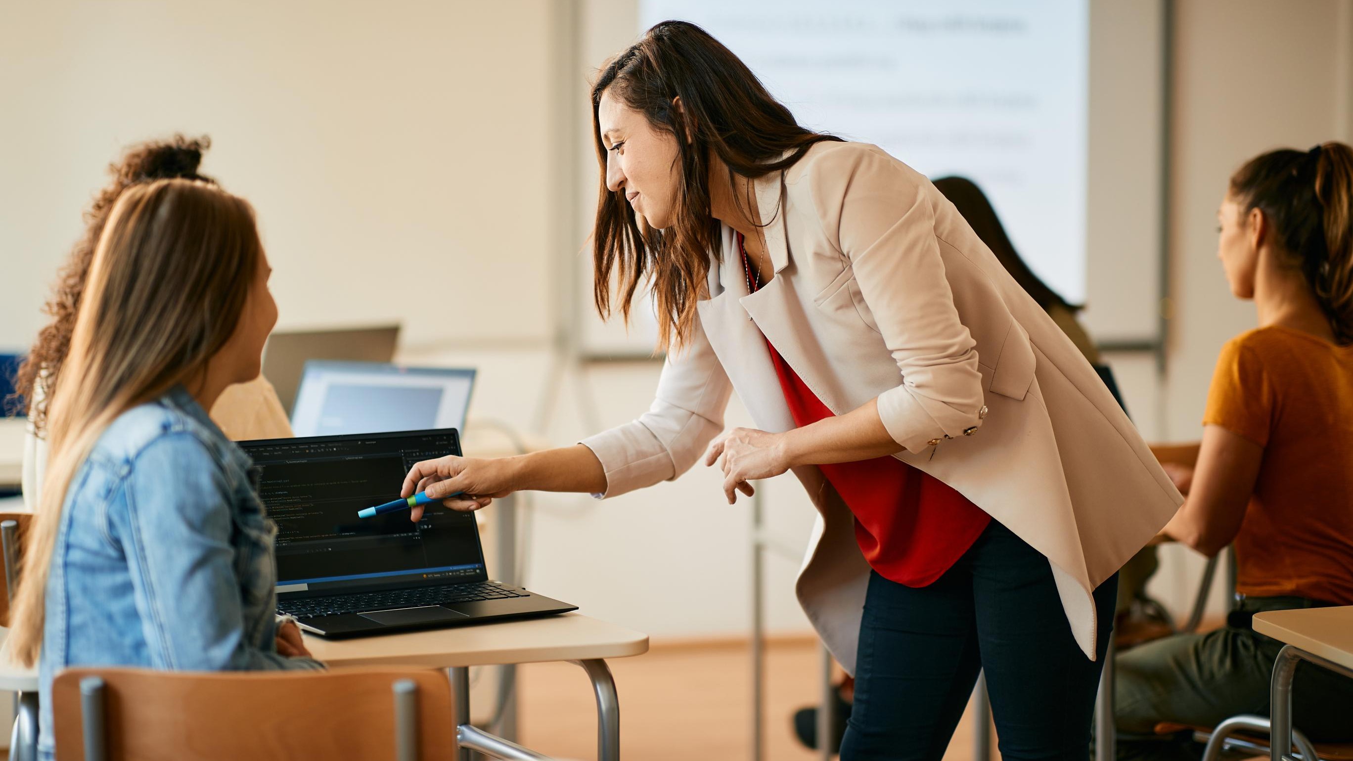Teachers in professional development workshop
