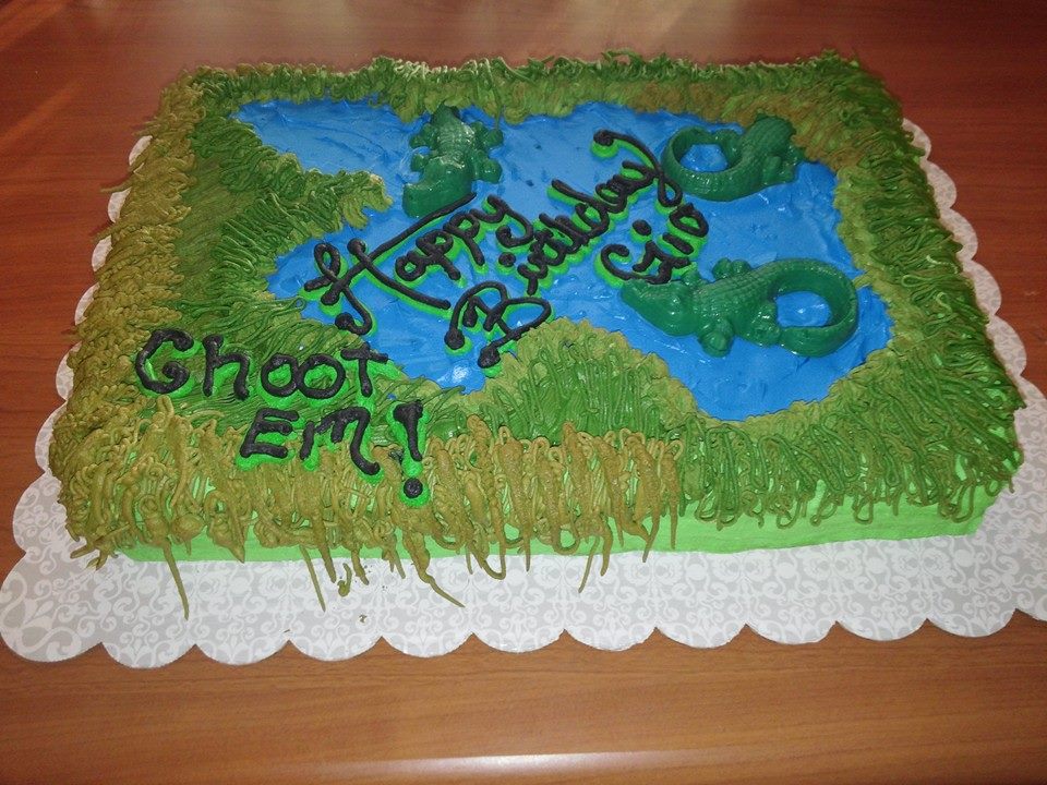 Alligator Swamp Birthday Cake