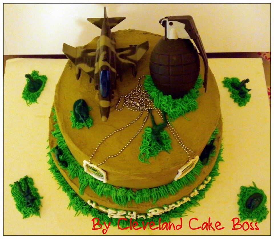 Military Army Birthday Cake