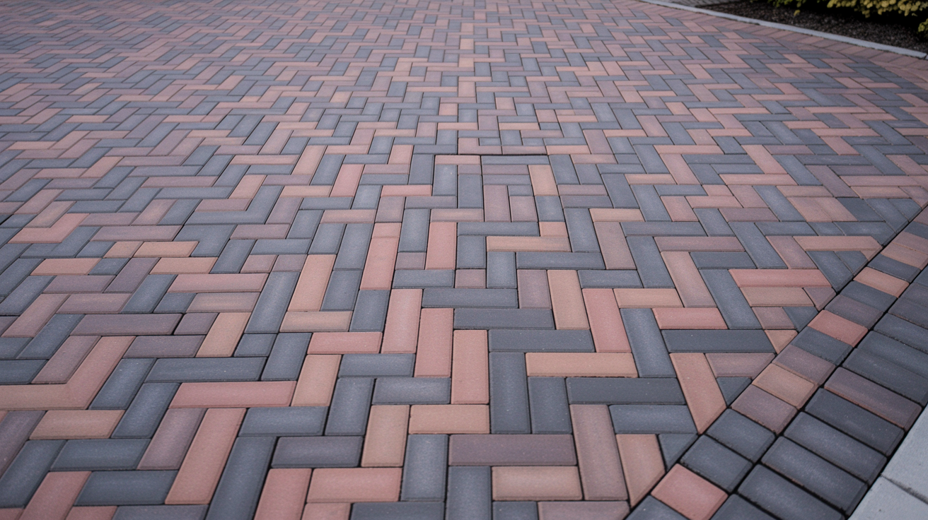 Block paving pattern background