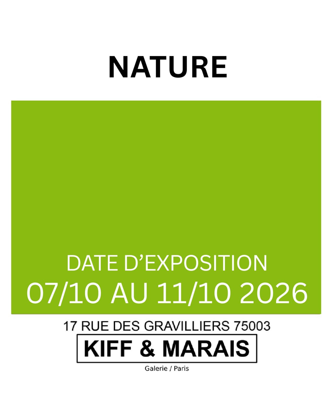 Nature installation view