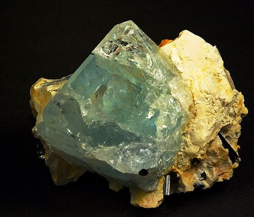 Golden imperial topaz gemstone