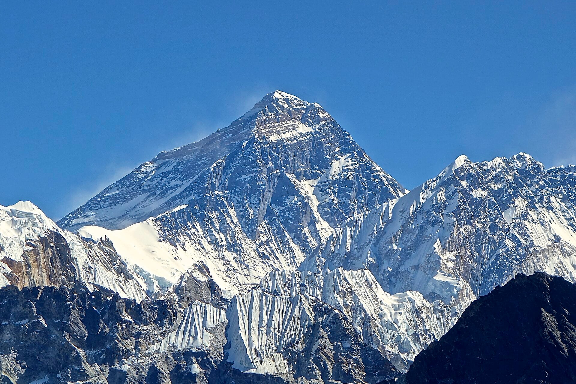 Snow-capped Mount Everest
