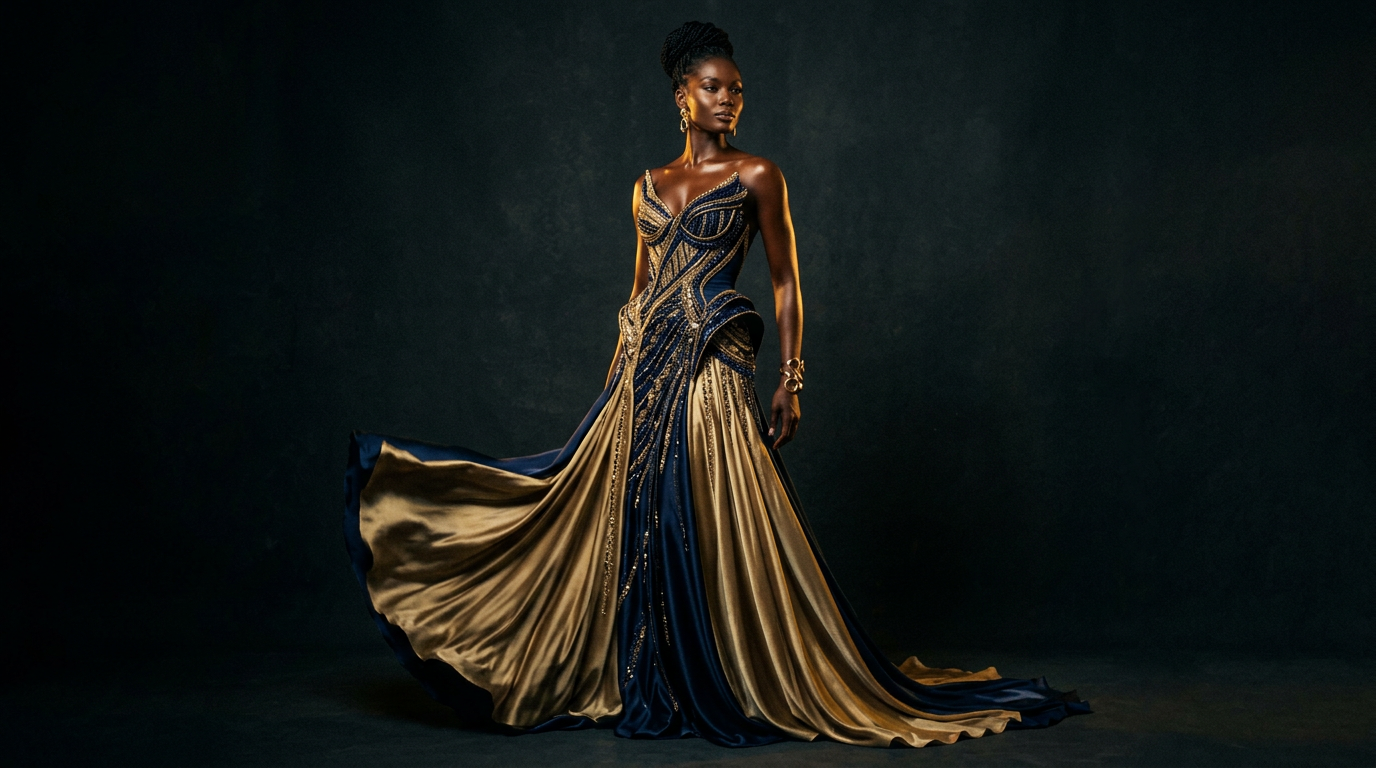 Elegant African couture fashion