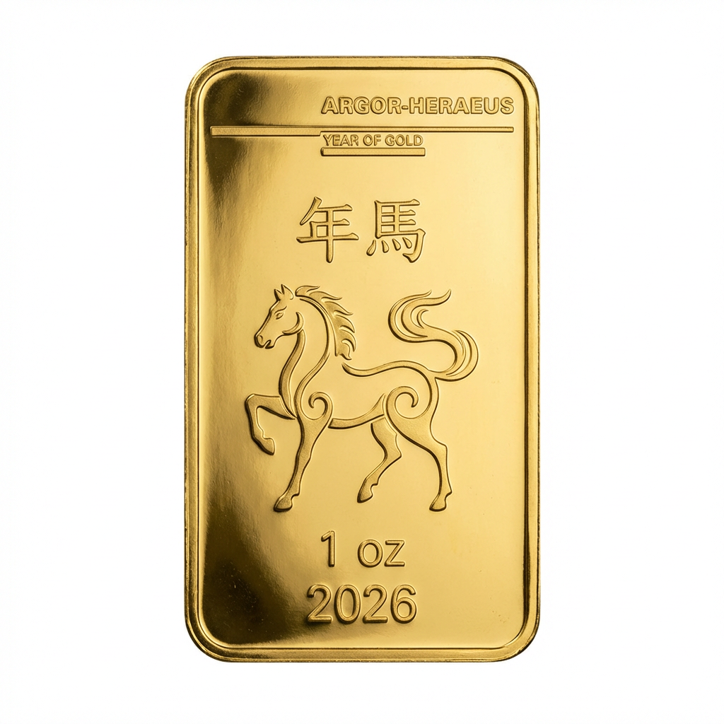 Argor-Heraeus 1oz Lunar Horse 2026 Gold Bar