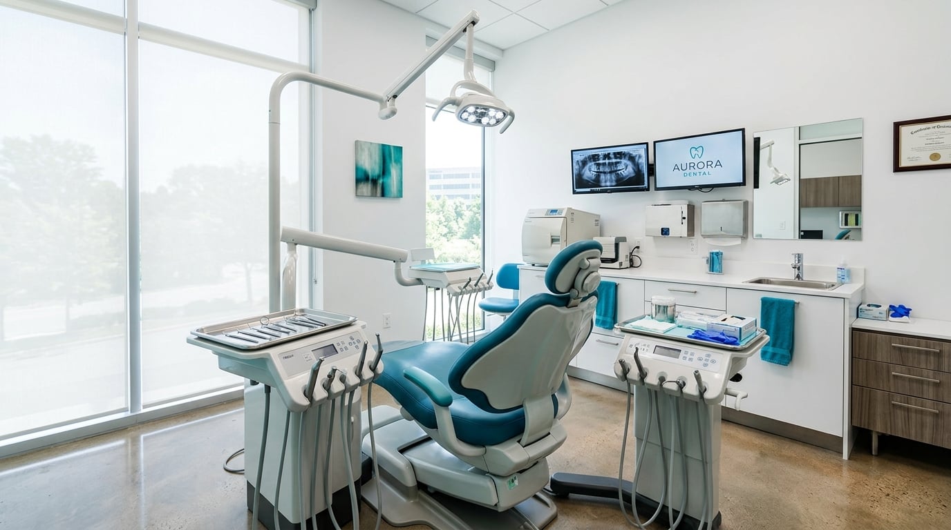 Modern dental clinic environment