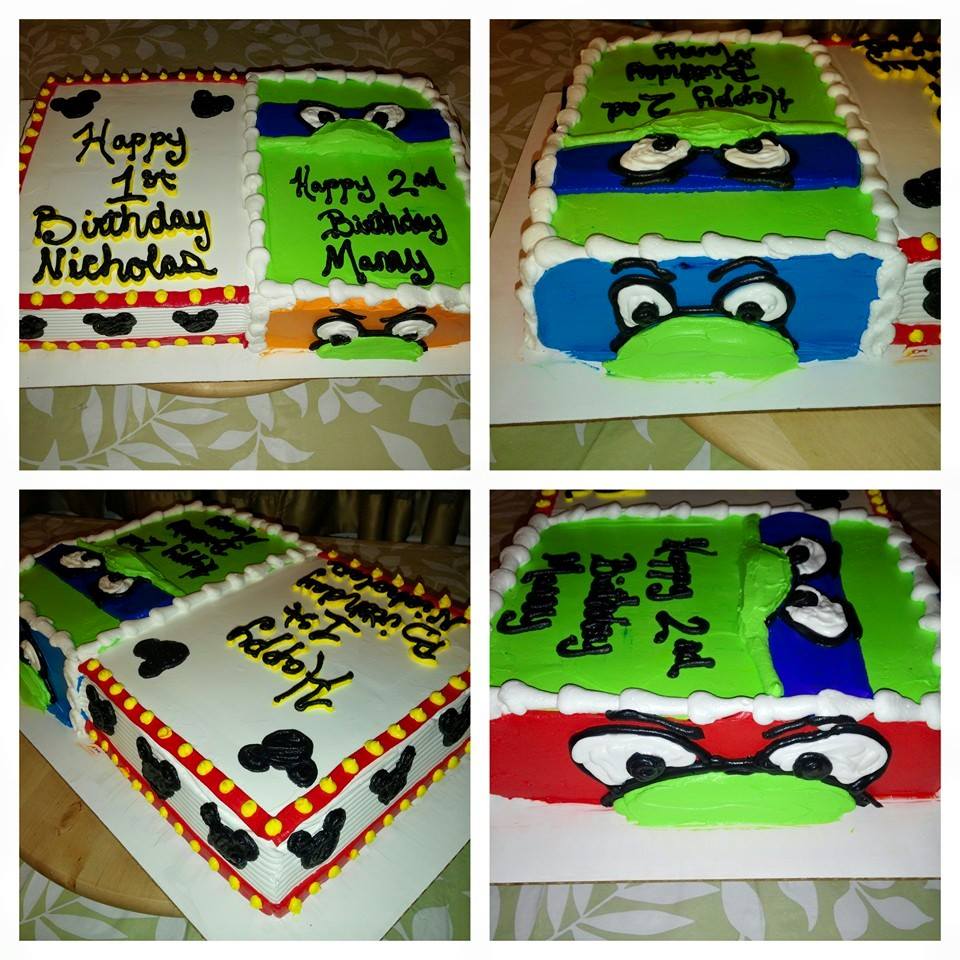 TMNT Teenage Mutant Ninja Turtle Birthday Cake